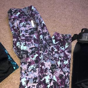 Reebok purple camouflage leggings